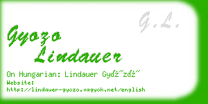 gyozo lindauer business card